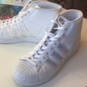 Adidas Holographic SuperStar Shoes Size 8